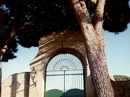 Barock-Tor zum Garten von La Leprara, 1992