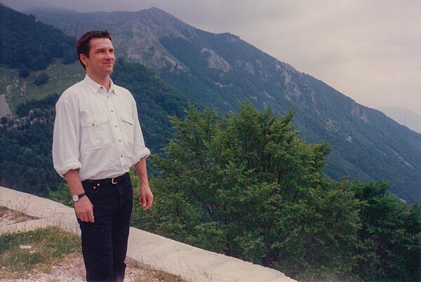Michael Kerstan während eines Ausflugs in die Abruzzen, 1989