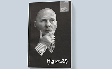 Cover of the program book "Henze 75"